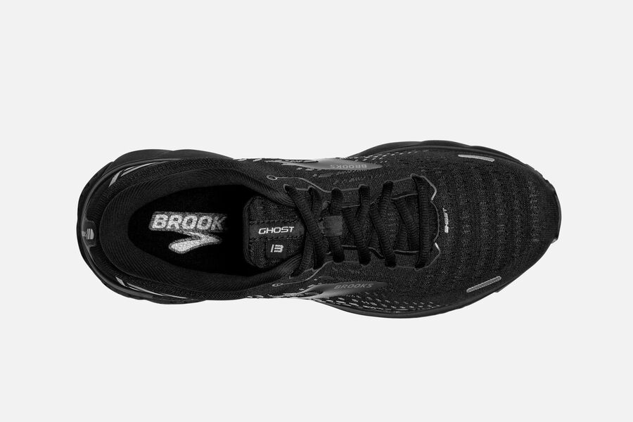 Brooks Ghost 13 Road Running Shoes - Mens - Black - LA5916083